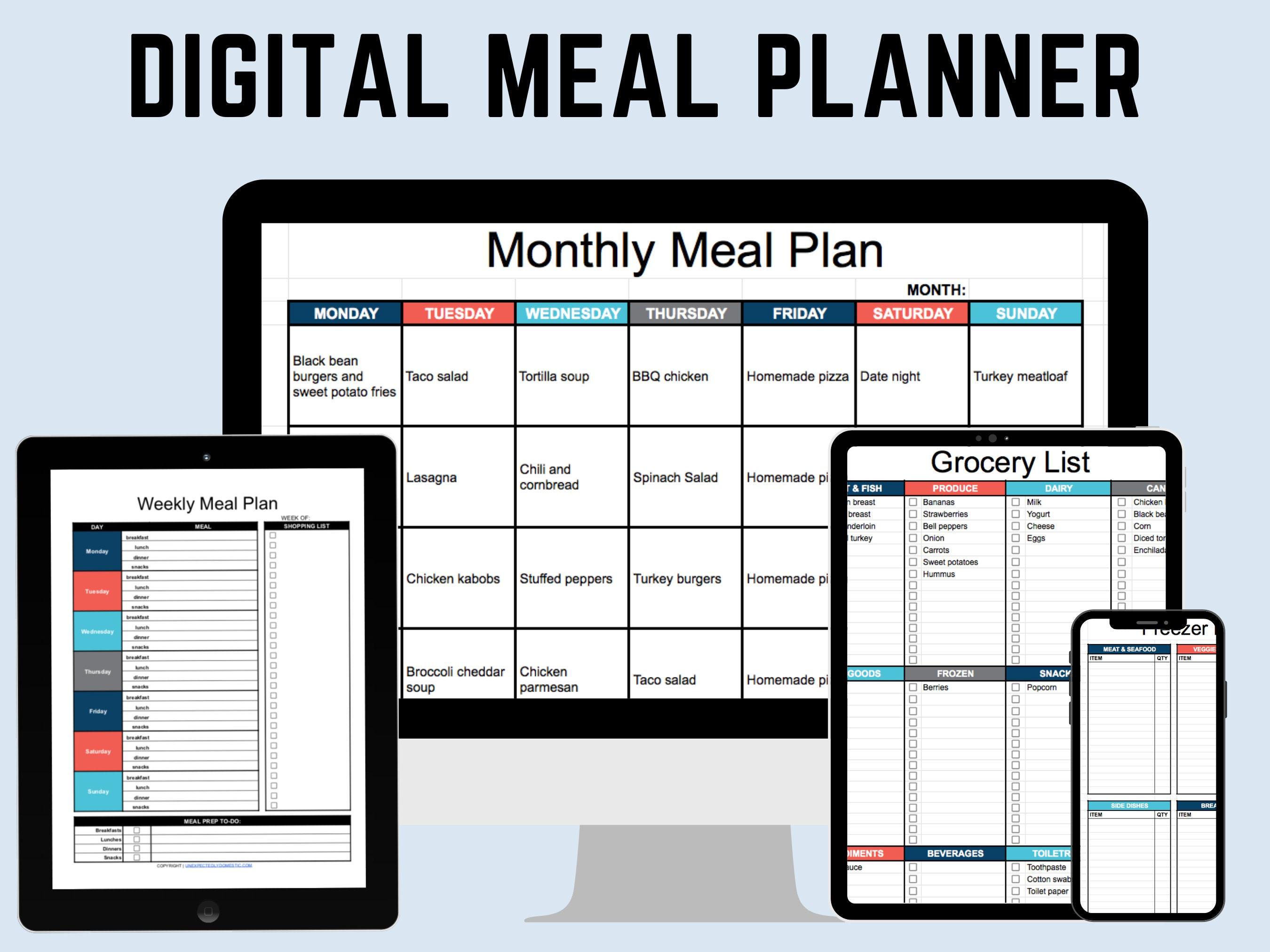 Digital Meal Planners for Healthier Eating