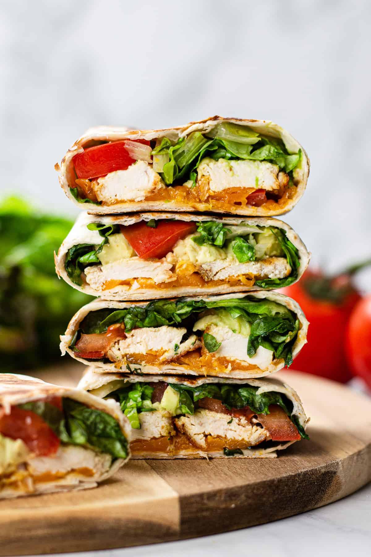 Healthy Lunch Wraps and Sandwich Ideas