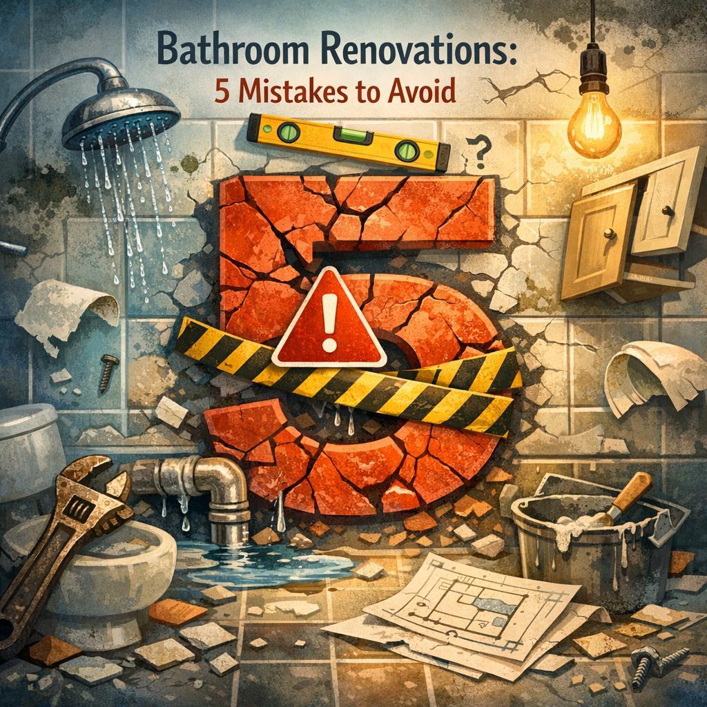 Bathroom Renovations: 5 Mistakes to Avoid
