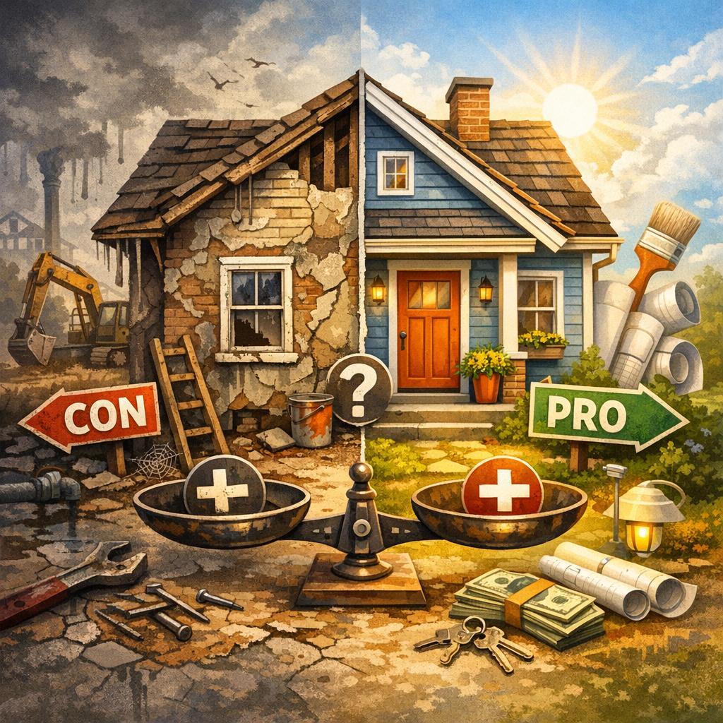 Pros and Cons of Buying a “Fixer-Upper”