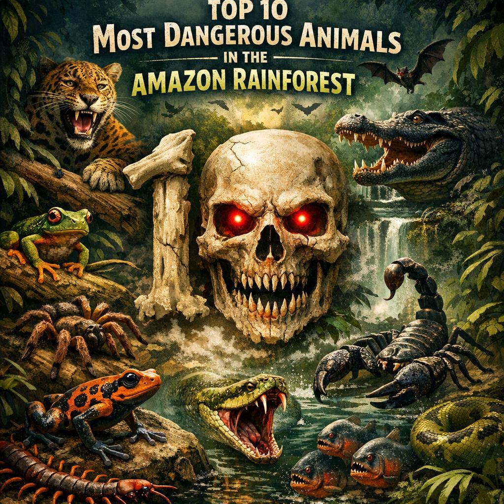 Top 10 Most Dangerous Animals in the Amazon Rainforest
