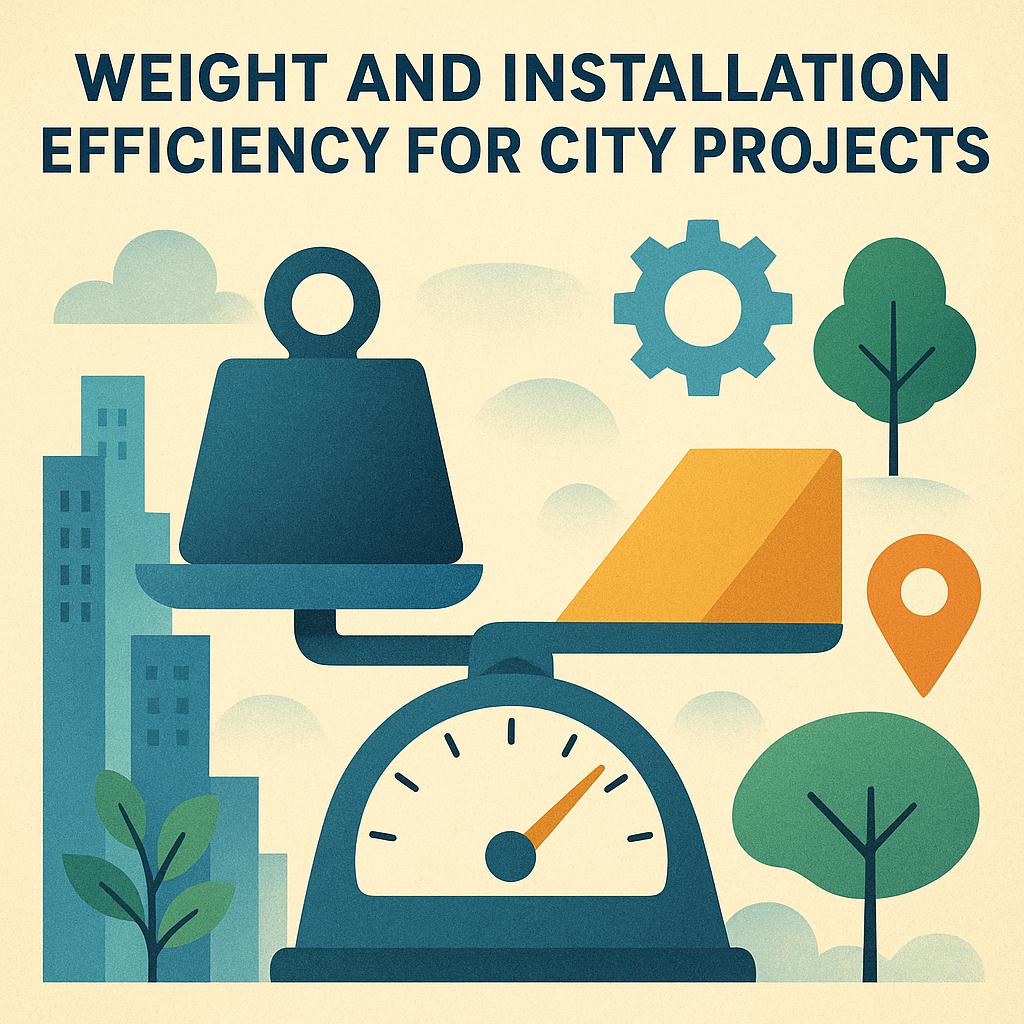 Weight and Installation Efficiency for City Projects