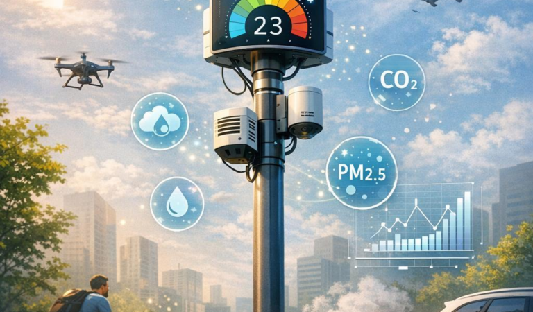 Smart Sensors: Monitoring Air Quality via Street Poles