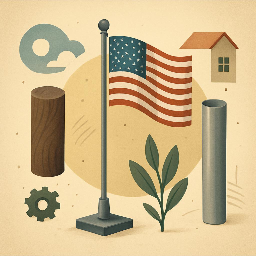 Choosing the Perfect Flagpole Material and Design for Your Home
